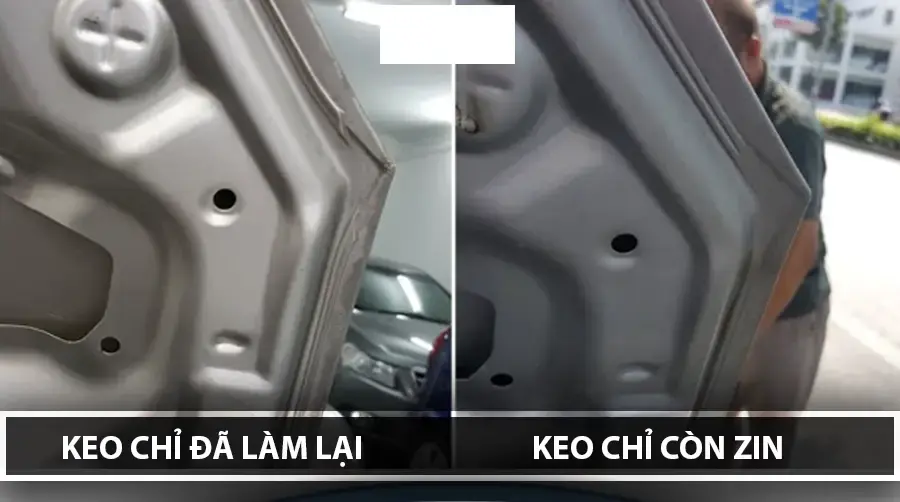 Phân biệt keo chỉ trước khi mua xe